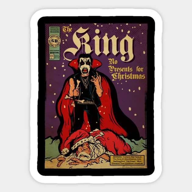 The King Sticker by Greendevil